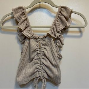 Zara Ruffled Crop Top